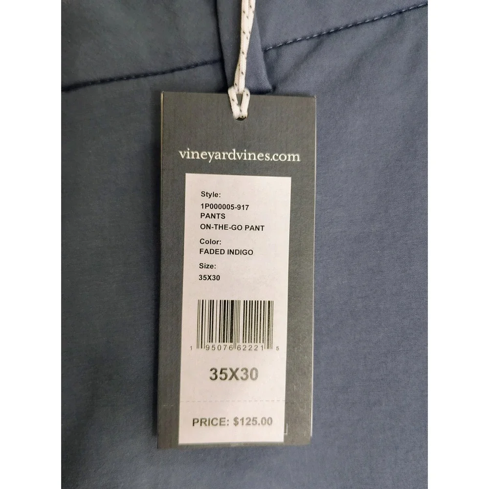 Vineyard Vines OTG Pants Men's 35x30 On The Go Performance Golf Casual NWT